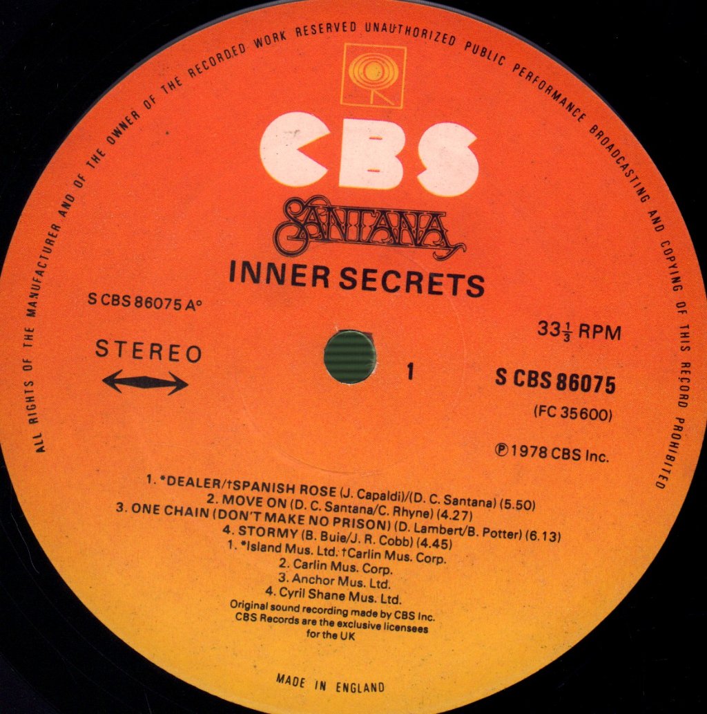 Santana - Inner Secrets - Lp