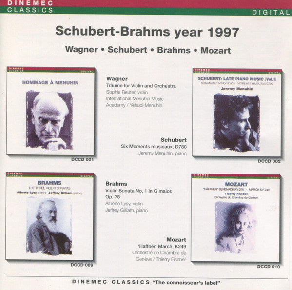 Johannes Brahms - Schubert-Brahms Year 1997 - Cd