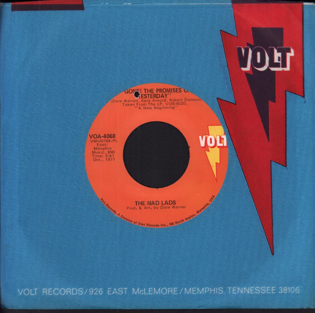 Mad Lads - Gone The Promises Of Yesterday - 7 Inch