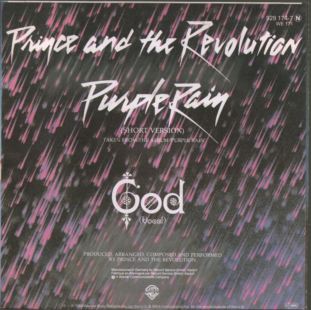 Prince - Purple Rain - 7 Inch