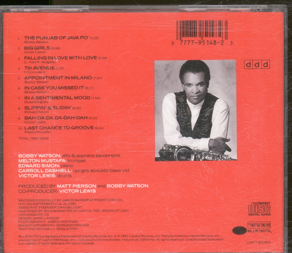 Bobby Watson & Horizon - Post-Motown Bop - Cd