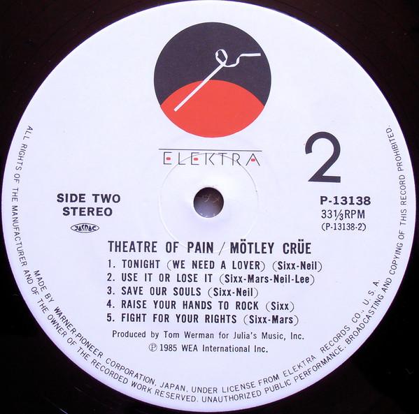 Mötley Crüe - Theatre Of Pain - Lp