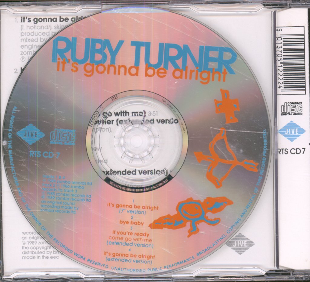 Ruby Turner - It's Gonna Be Alright - Cd