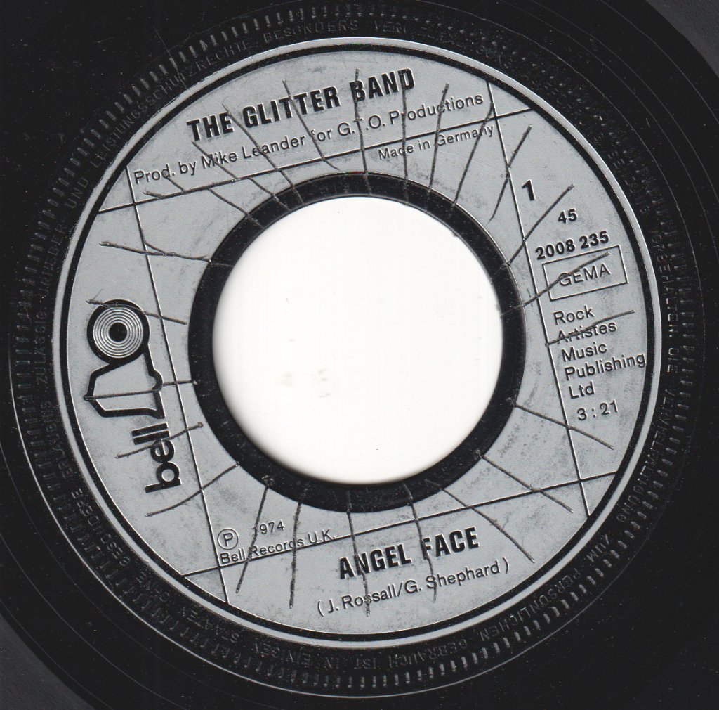 Glitter Band - Angel Face - 7 Inch