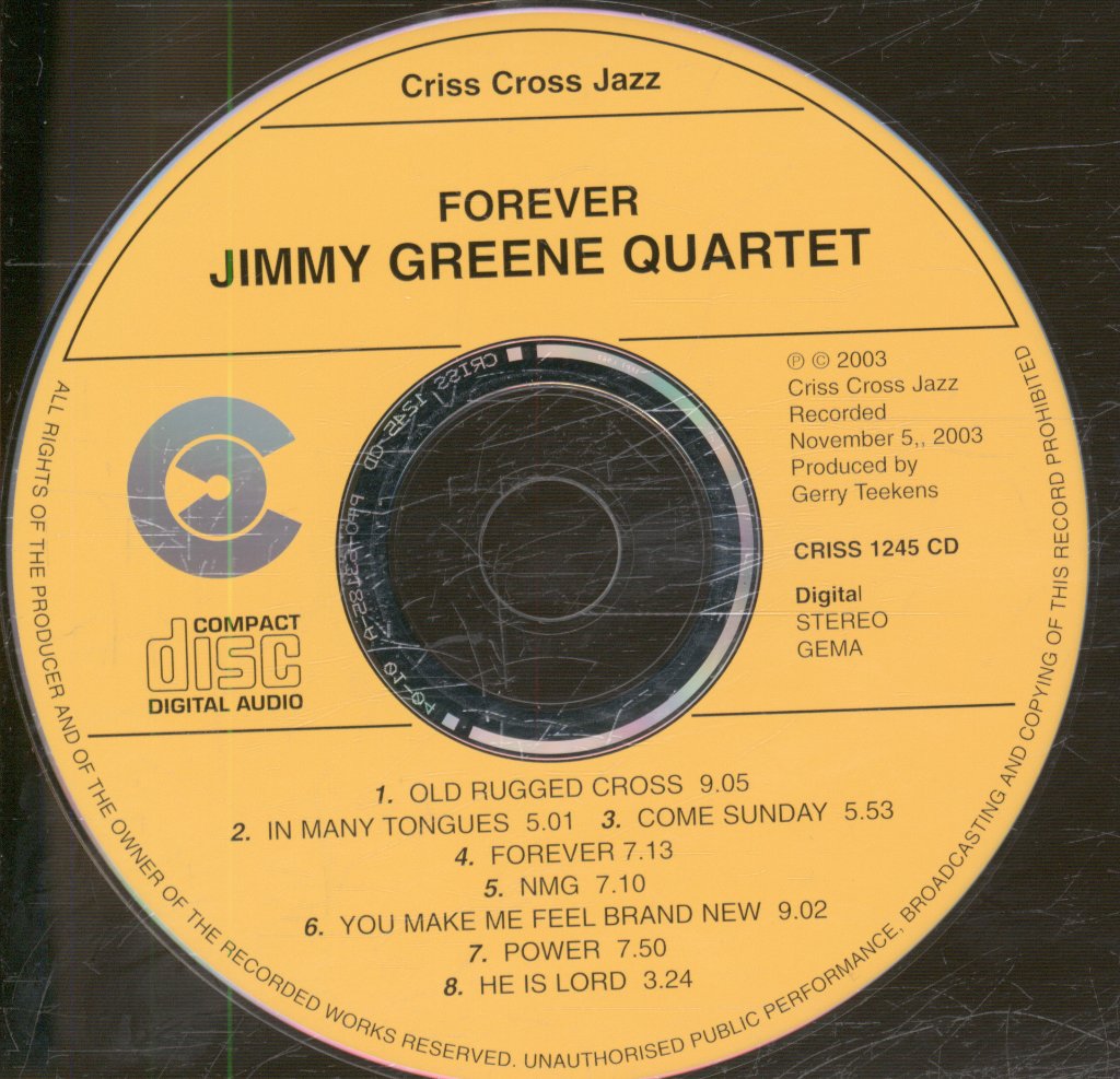 Jimmy Greene Quartet - Forever - Cd