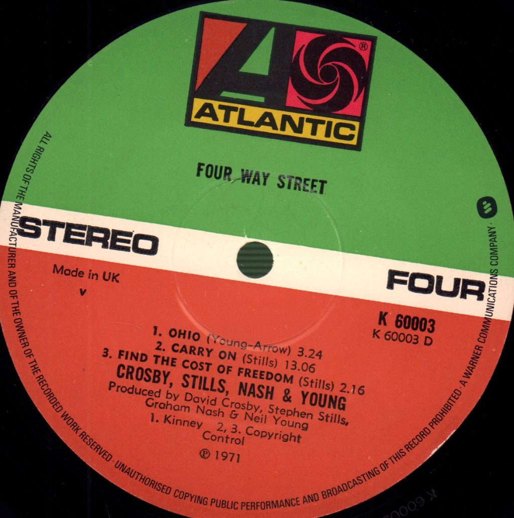 Crosby Stills Nash And Young - Four Way Street - Double Lp