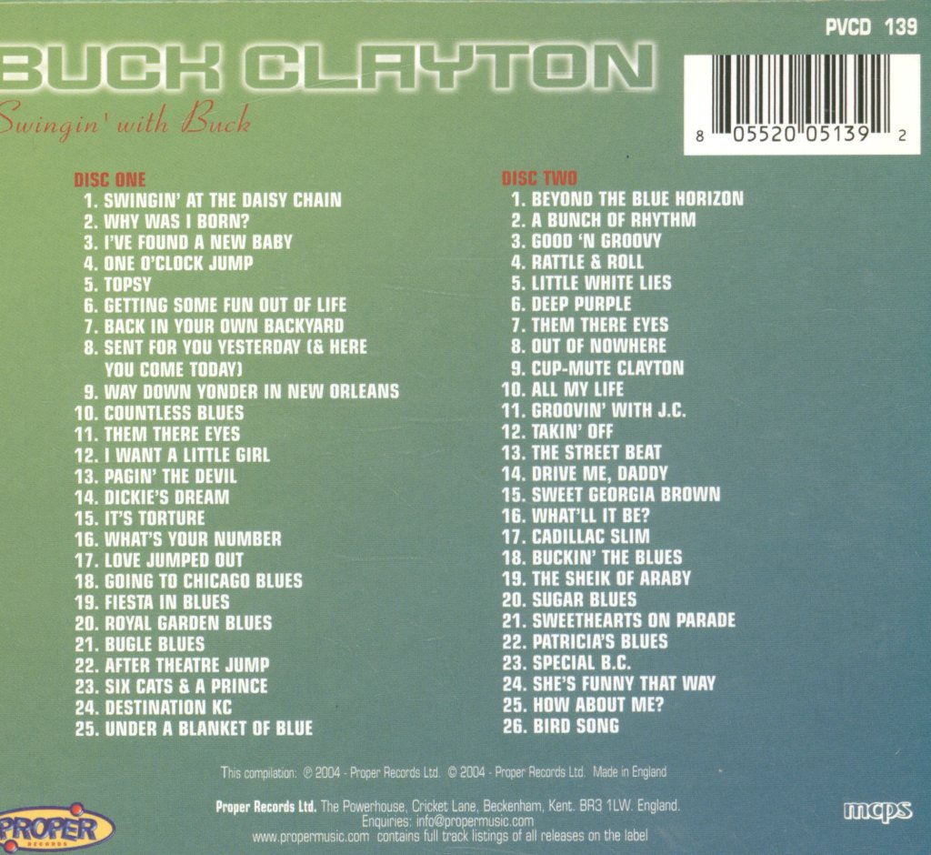 Buck Clayton - Swinging With Buck - Cd