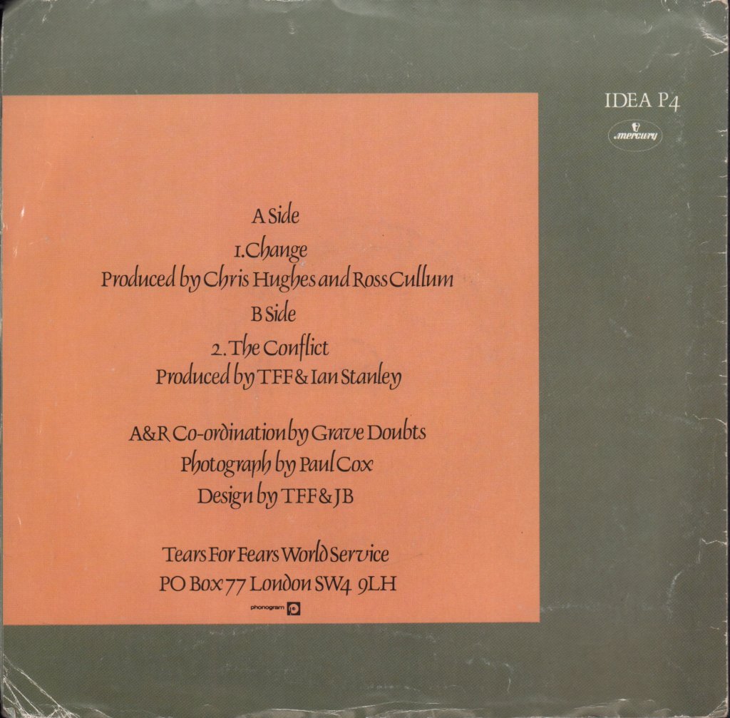 Tears For Fears - Change - 7 Inch