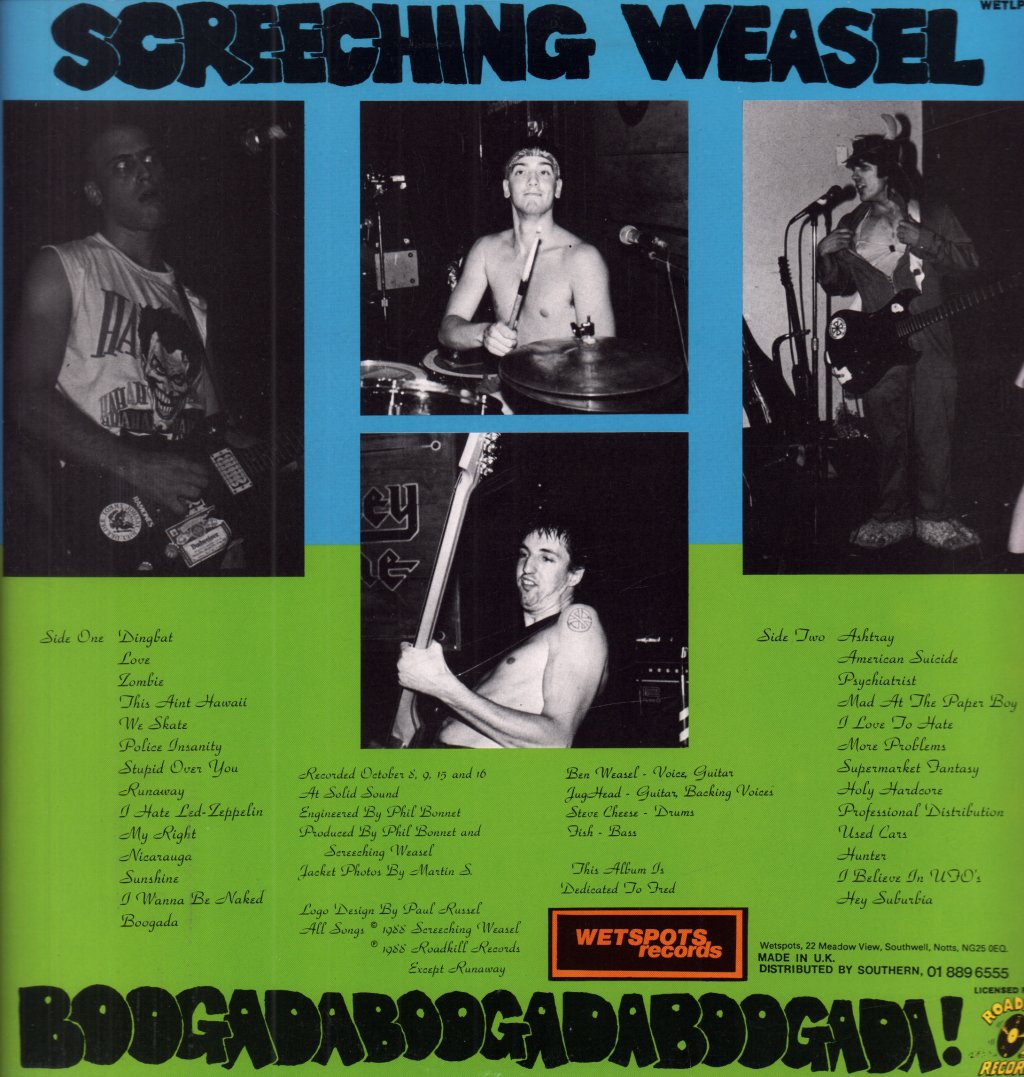 Screeching Weasel - Boogadaboogadaboogada - Lp