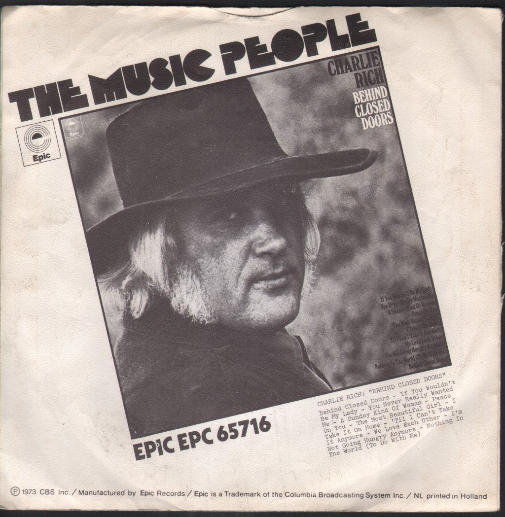Charlie Rich - Most Beautiful Girl - 7 Inch
