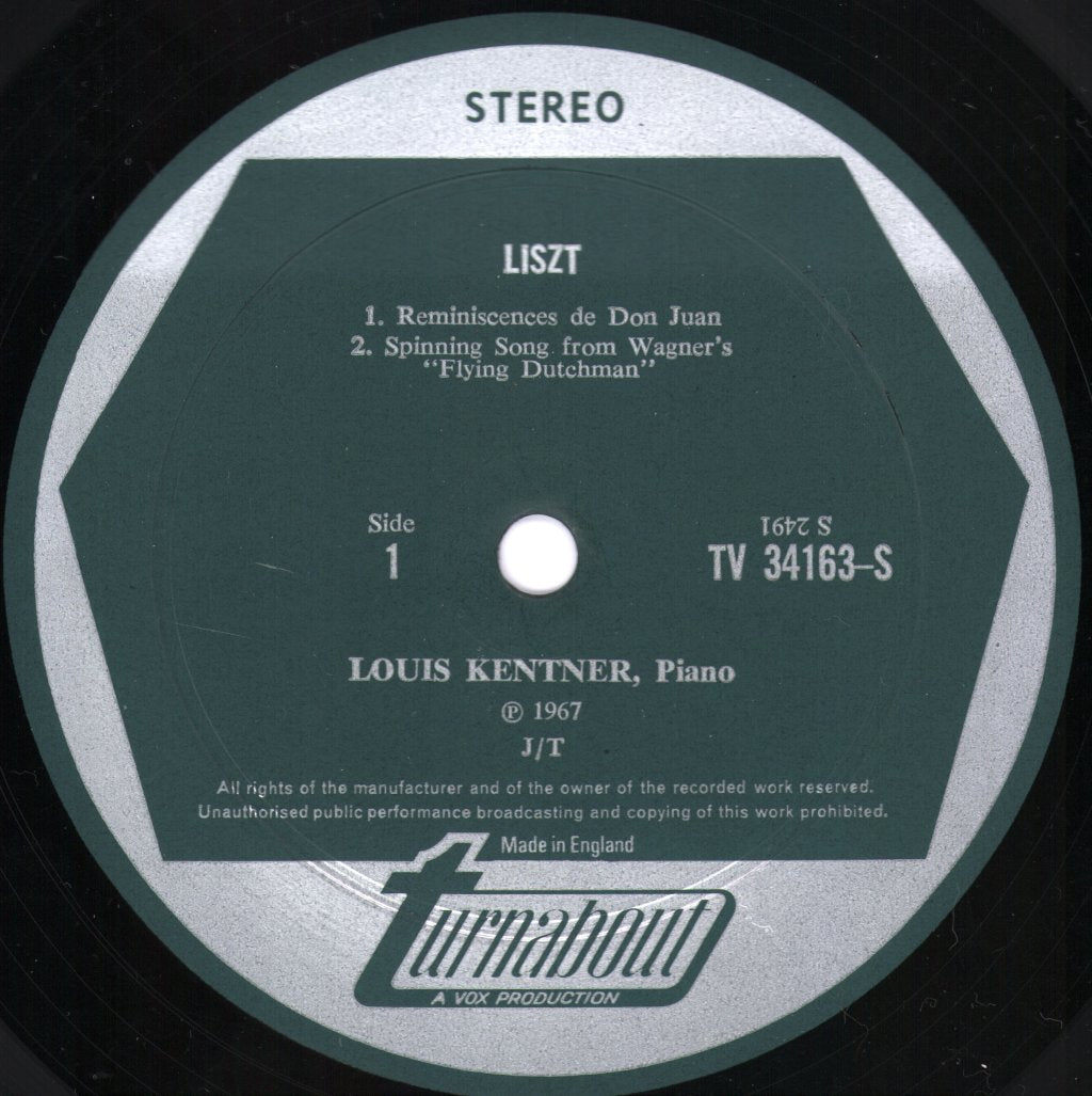Louis Kentner - Liszt - Operatic And Dramatic Fantasies - Lp