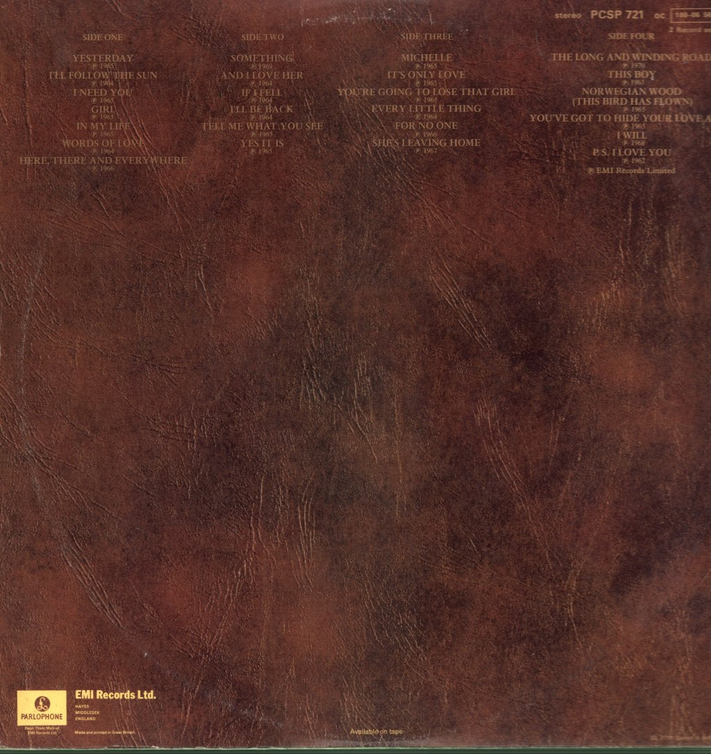 Beatles - Love Songs - Double Lp