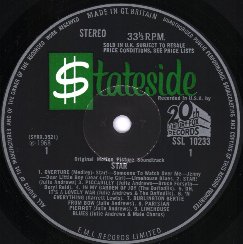 Julie Andrews - Star - Lp