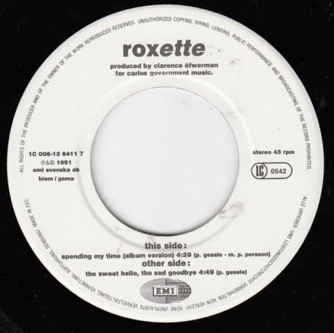 Roxette - Spending My Time - 7 Inch