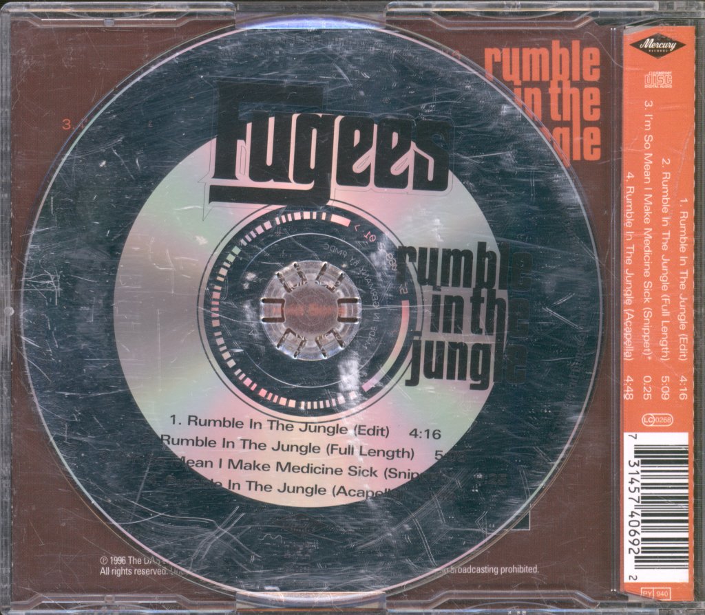 Fugees Featuring A Tribe Called Quest, Busta Rhymes And Forte - Rumble In The Jungle - Cd