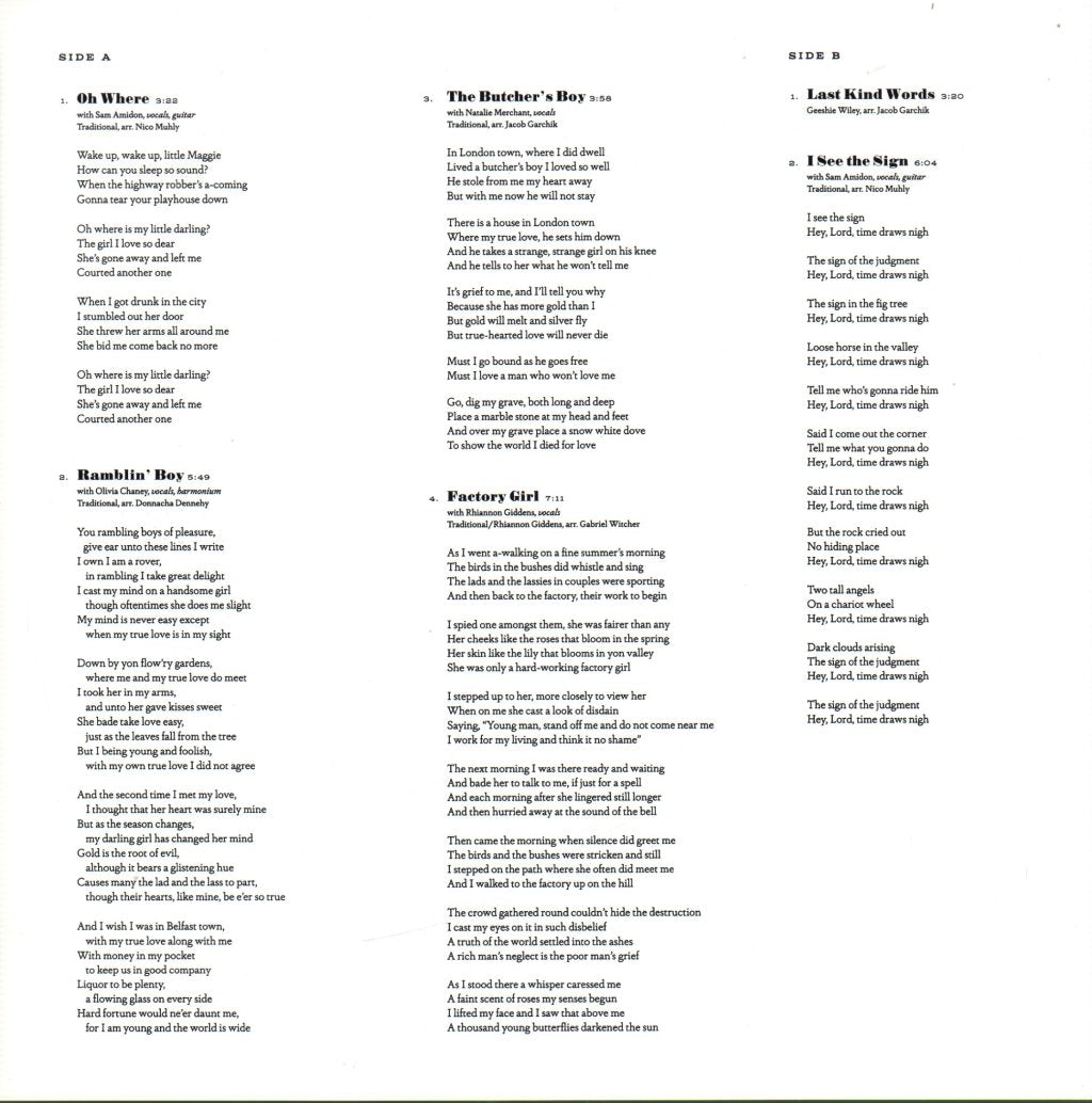 Kronos Quartet - Folk Songs - Lp