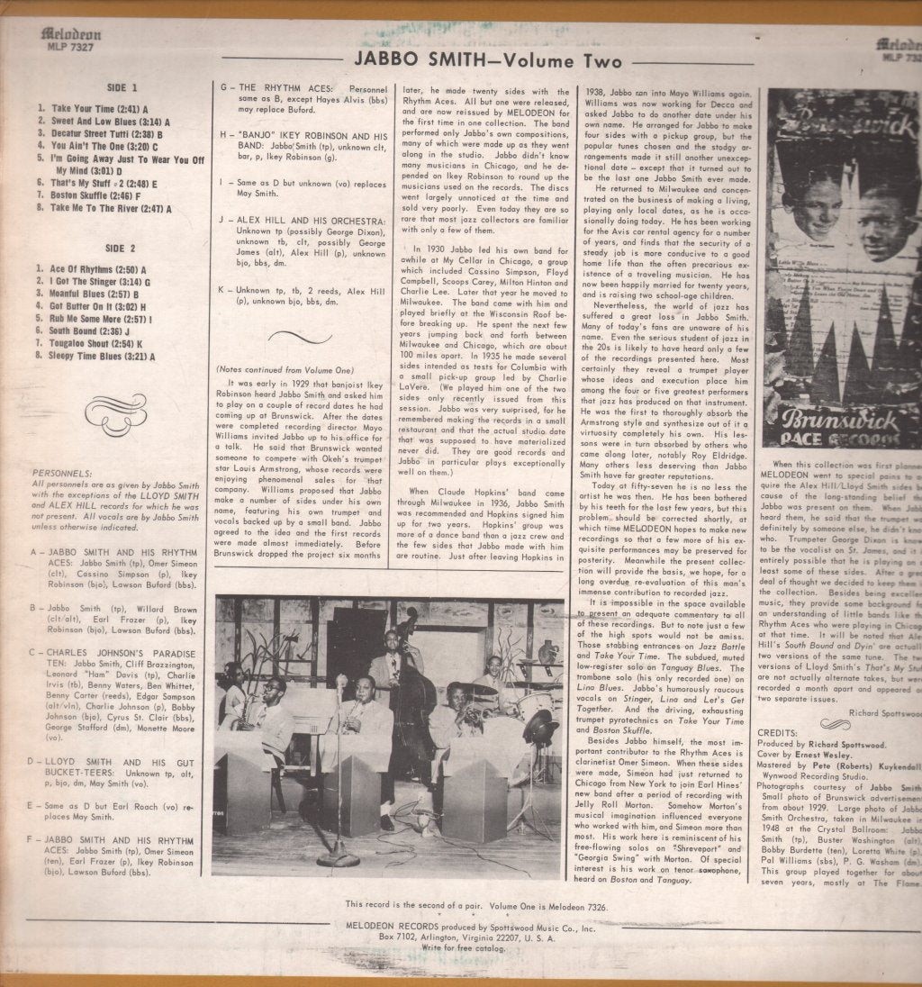 Jabbo Smith - Volume Two - Lp