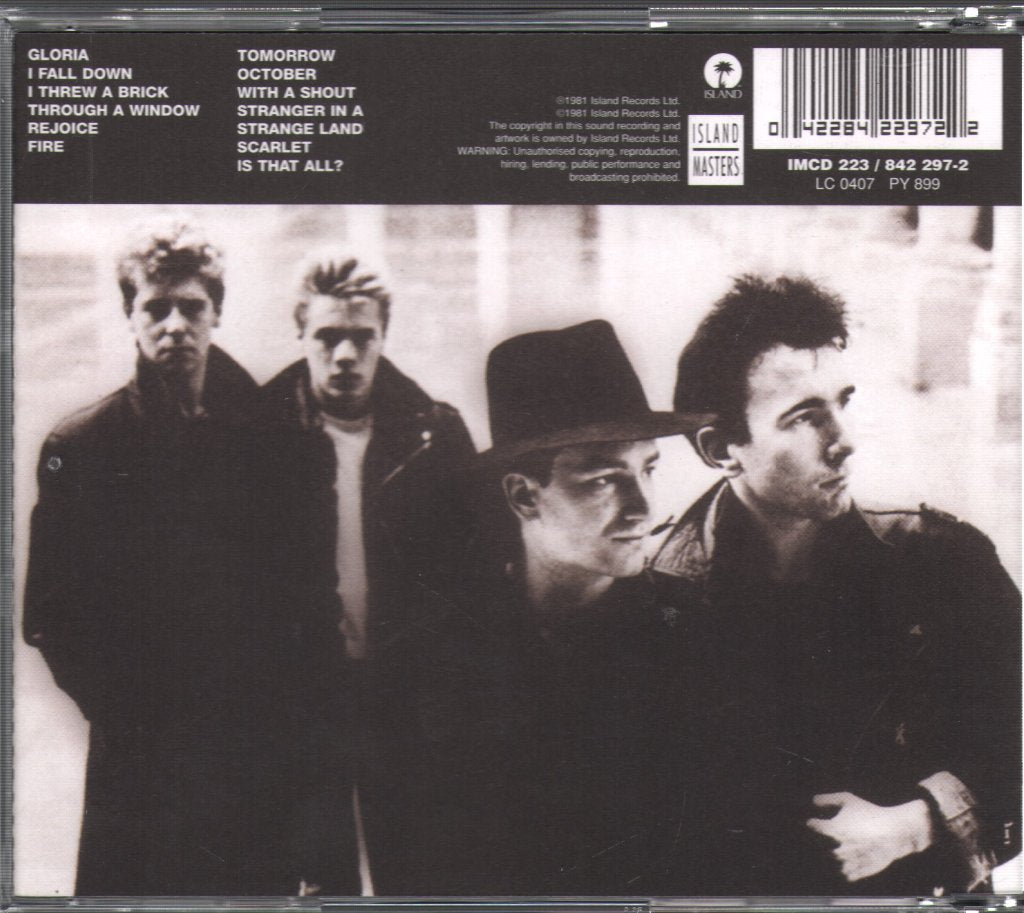 U2 - October - Cd