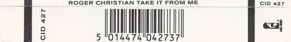 Roger Christian - Take It From Me - Cd