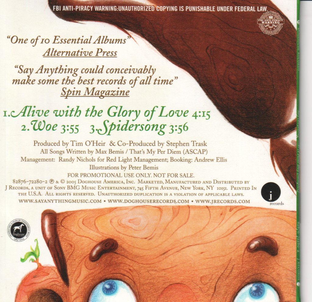 Say Anything - Is A Real Boy Sampler - Cd