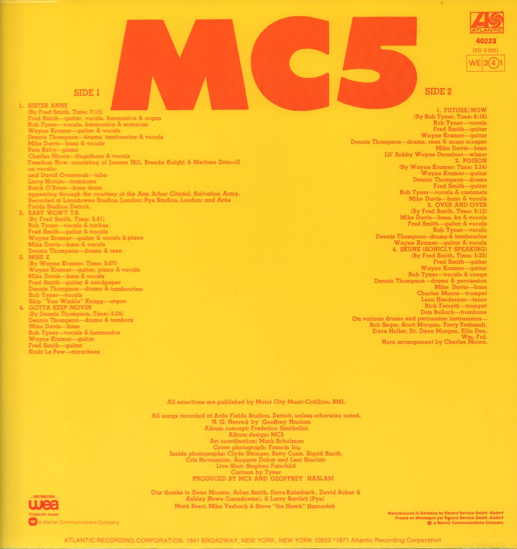 MC5 - High Time - Lp