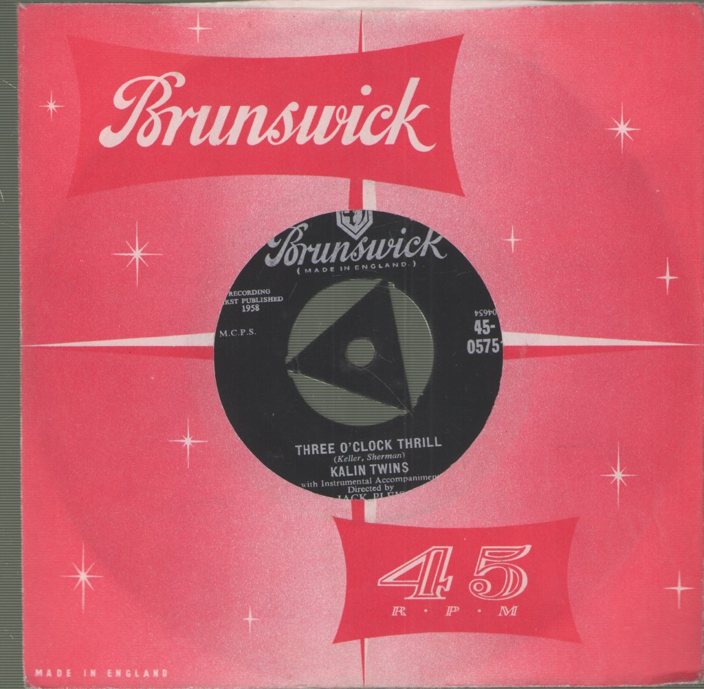 Kalin Twins - When / Three O'Clock Thrill - 7 Inch