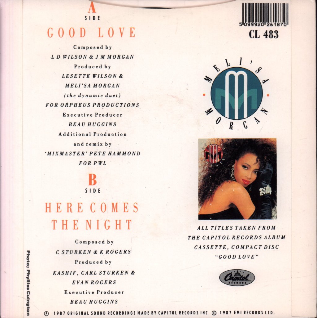 Meli'sa Morgan - Good Love - 7 Inch