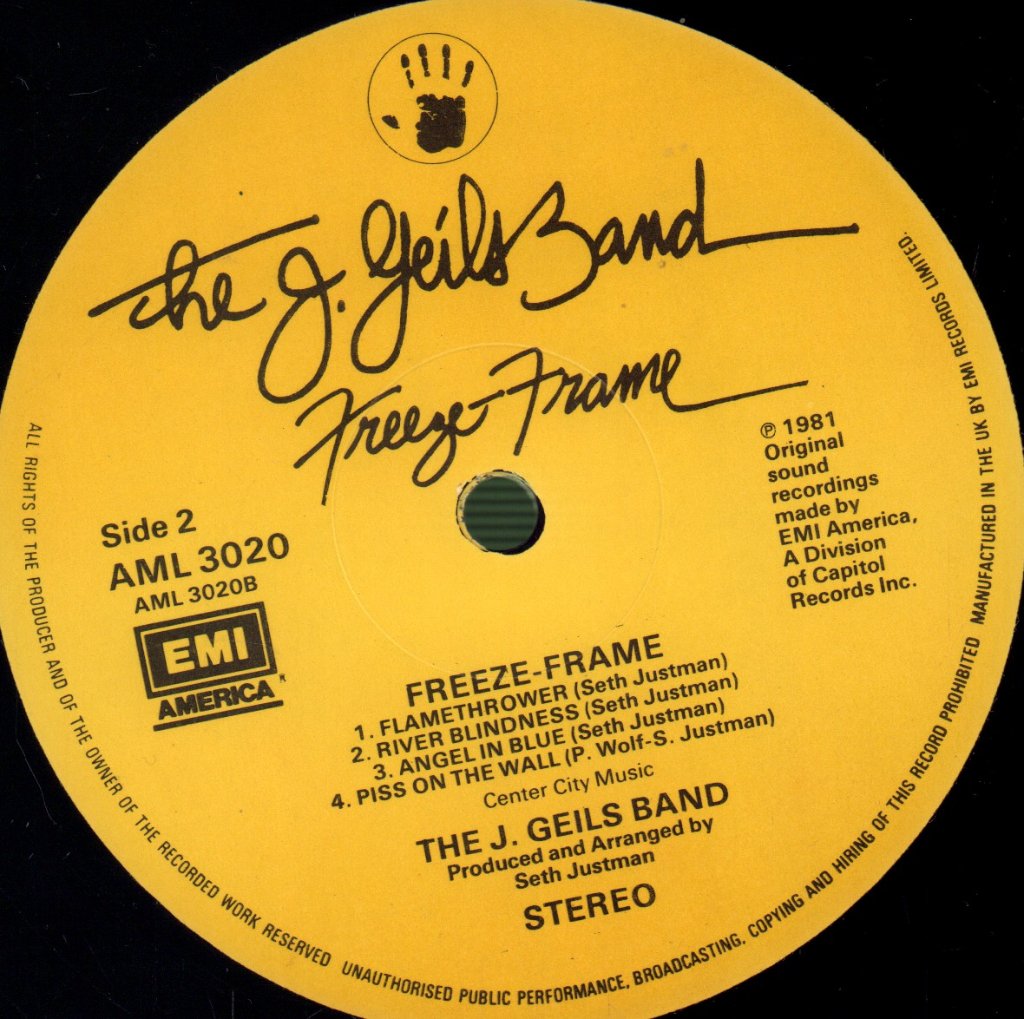 J.Geils Band - Freeze Frame - Lp