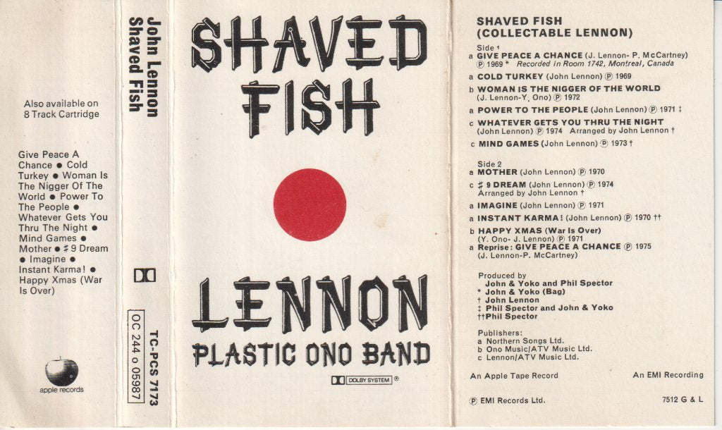 John Lennon - Shaved Fish - Cassette