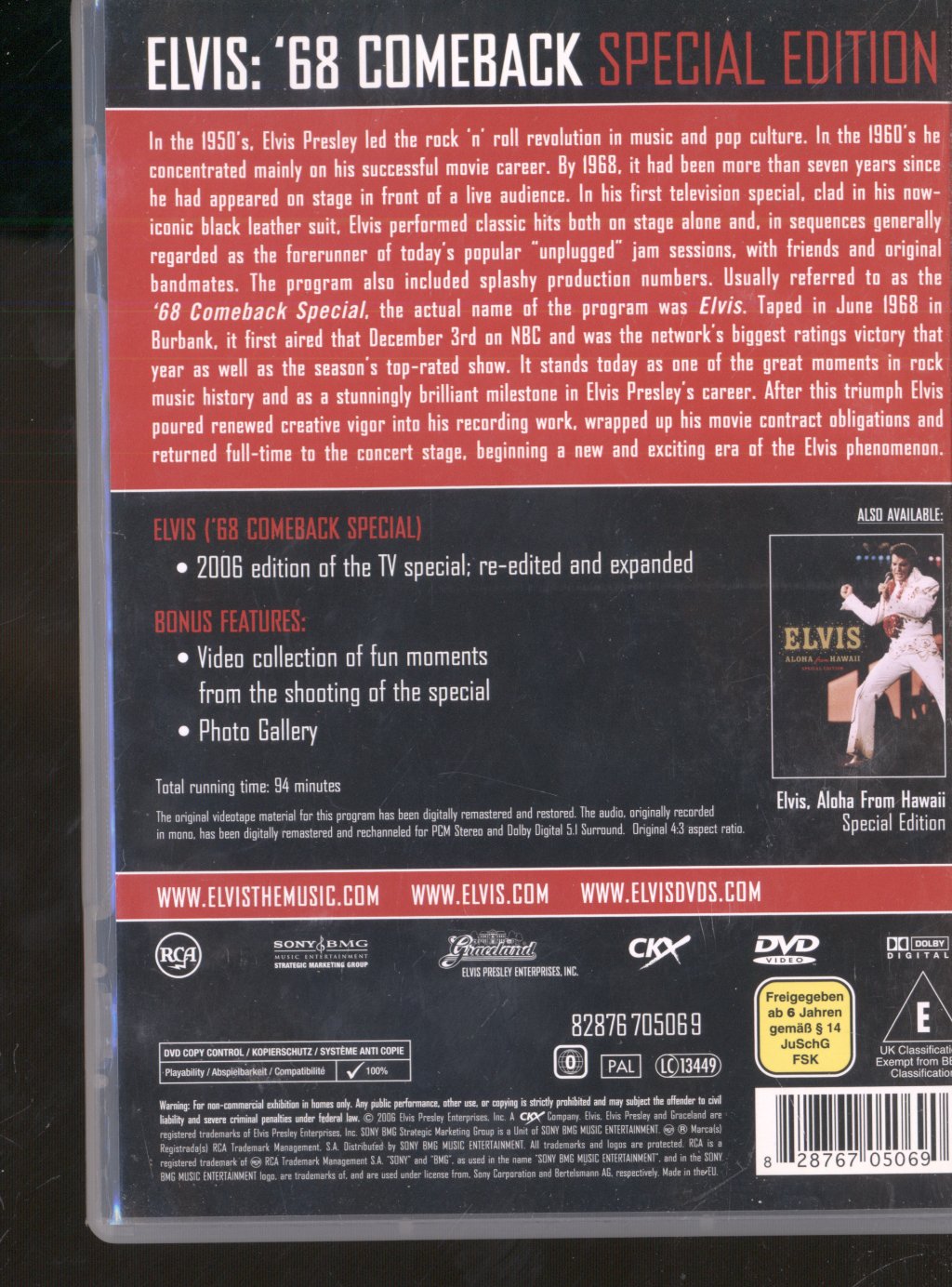 Elvis Presley - '68 Comeback - Special Edition - Dvd