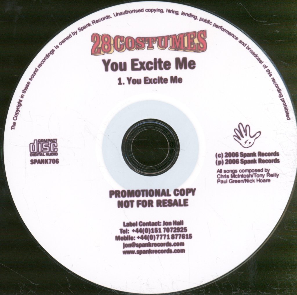 28 Costumes - You Excite Me - Cdr