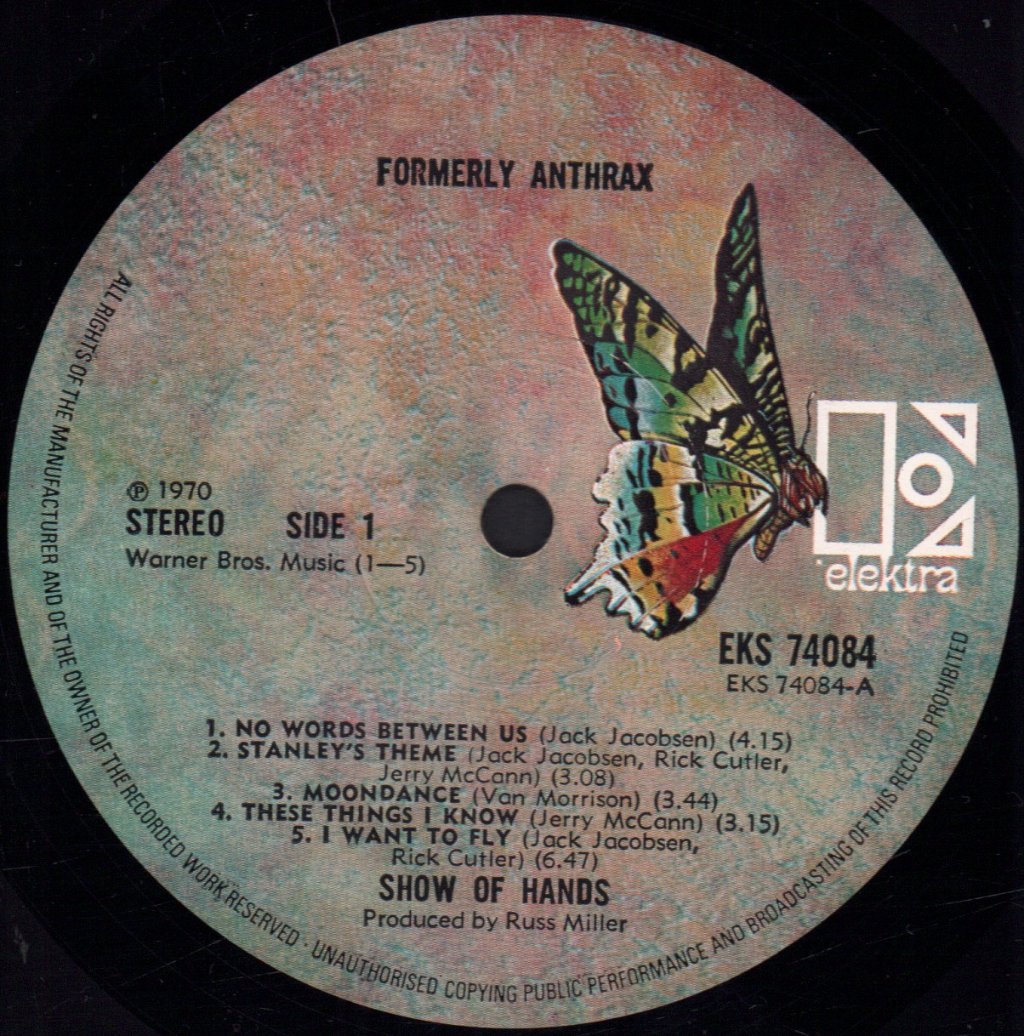 Show Of Hands (70'S Group) - Formerly Anthrax - Lp