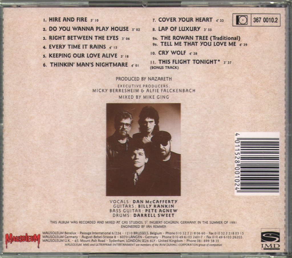 Nazareth - No Jive - Cd