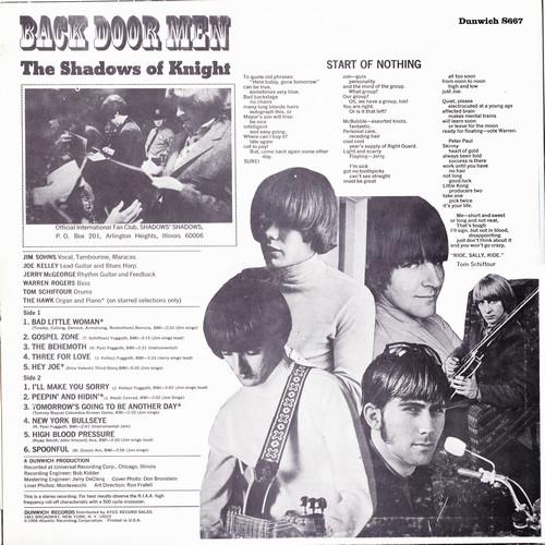Shadows Of Knight - Back Door Men - Lp