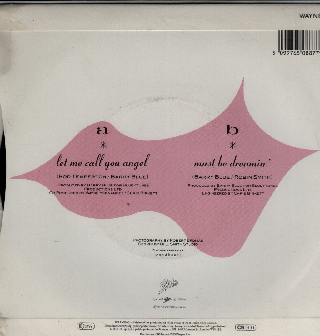 Wayne Hernandez - Let Me Call You Angel - 7 Inch