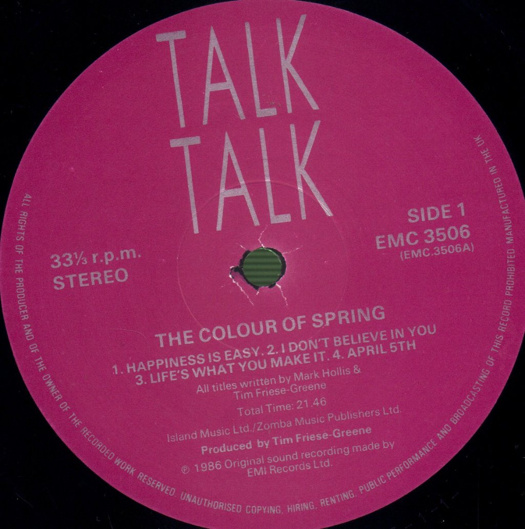 Talk Talk - Colour Of Spring - Lp