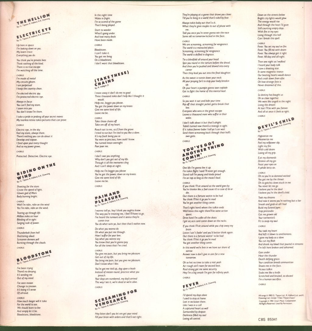 Judas Priest - Screaming For Vengeance - Lp