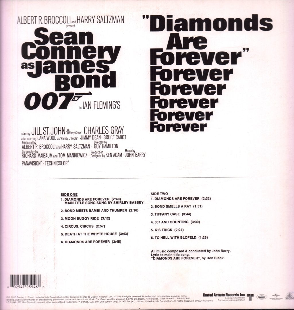 John Barry - Diamonds Are Forever (Original Motion Picture Soundtrack) - Lp