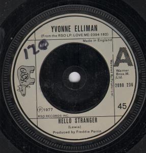 Yvonne Elliman - Hello Stranger - 7 Inch