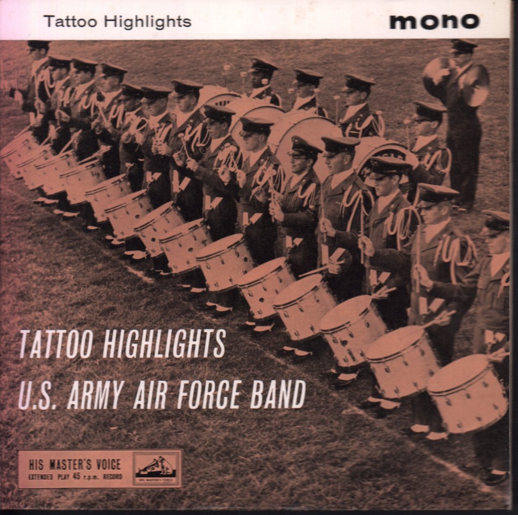 United States Third Air Force Band - Tattoo Highlights Searchlight Tattoo 1959 - 7 Inch