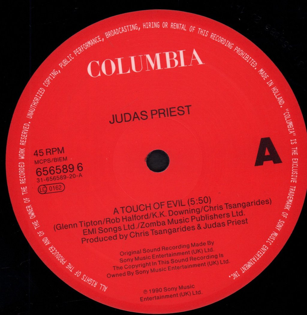 Judas Priest - A Touch Of Evil - 12 Inch