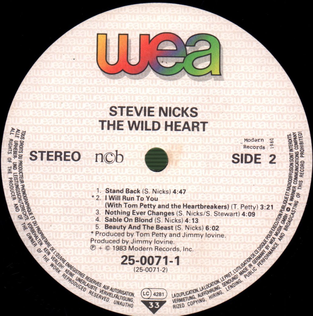 Stevie Nicks - Wild Heart - Lp