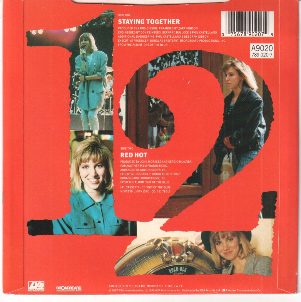 Debbie Gibson - Staying Together - 7 Inch
