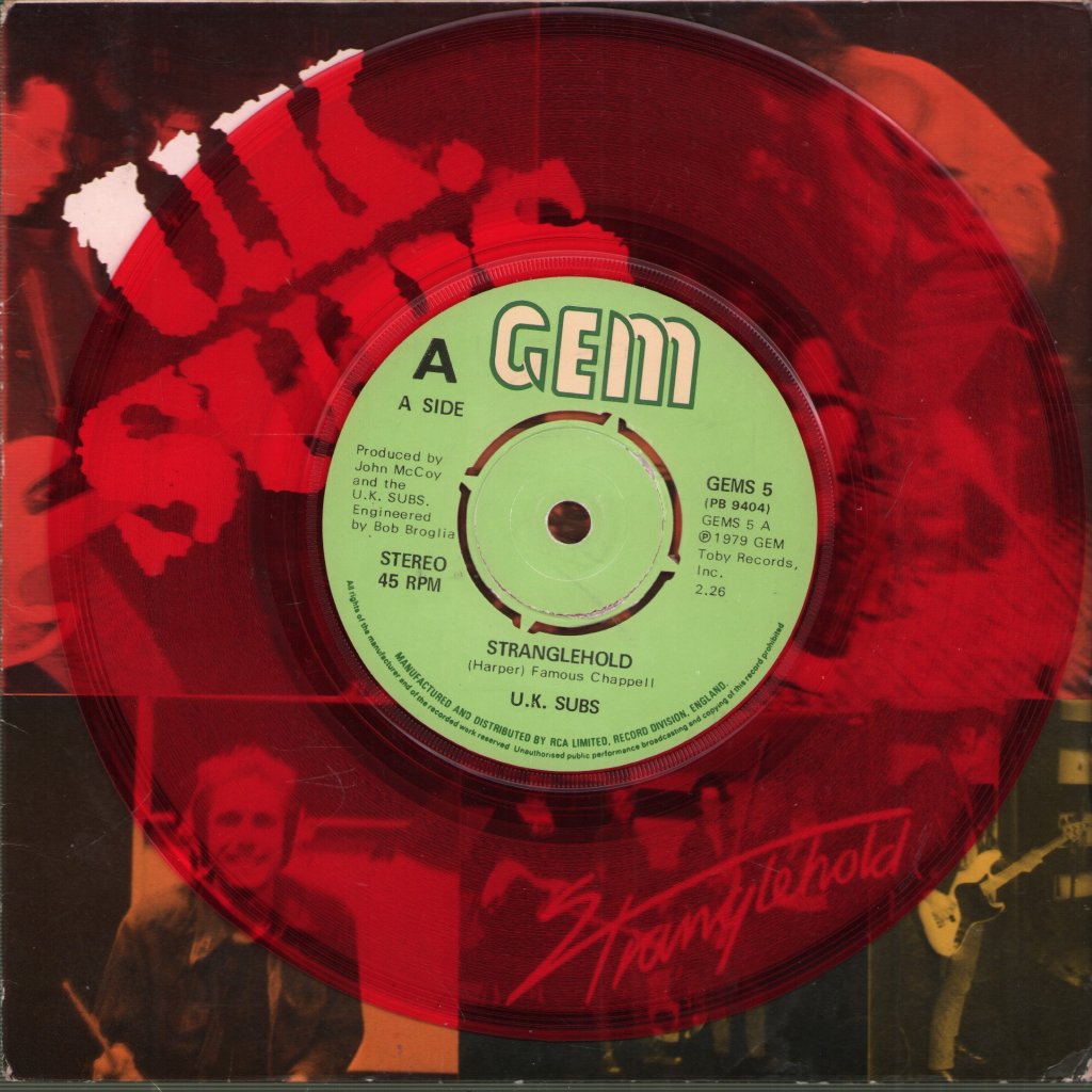 UK Subs - Stranglehold - 7 Inch