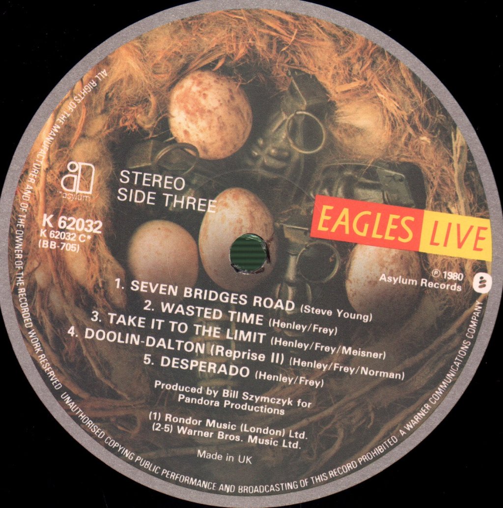 Eagles - Live - Double Lp