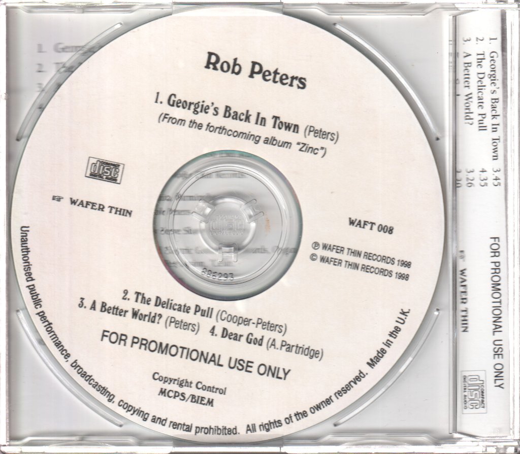 Rob Peters - Georgie's Back In Town - Cdr