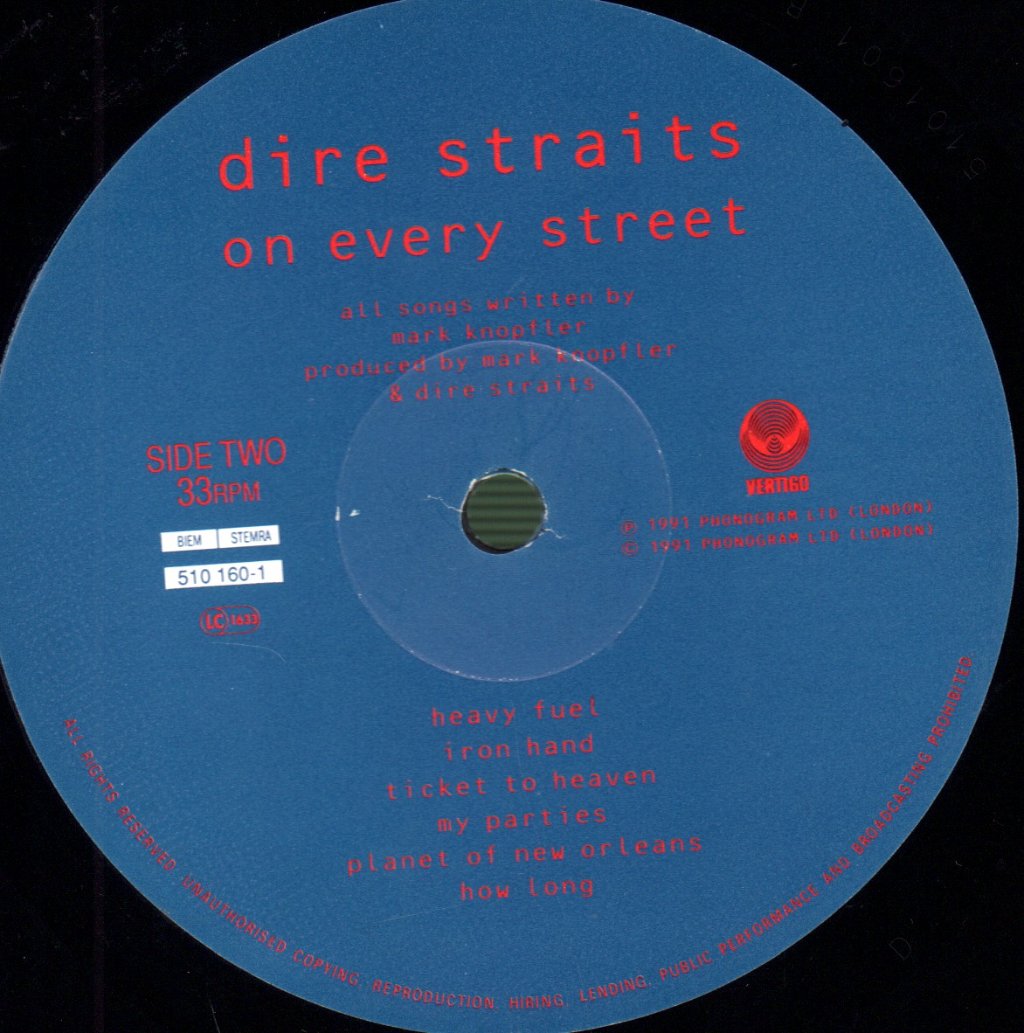 Dire Straits - On Every Street - Lp