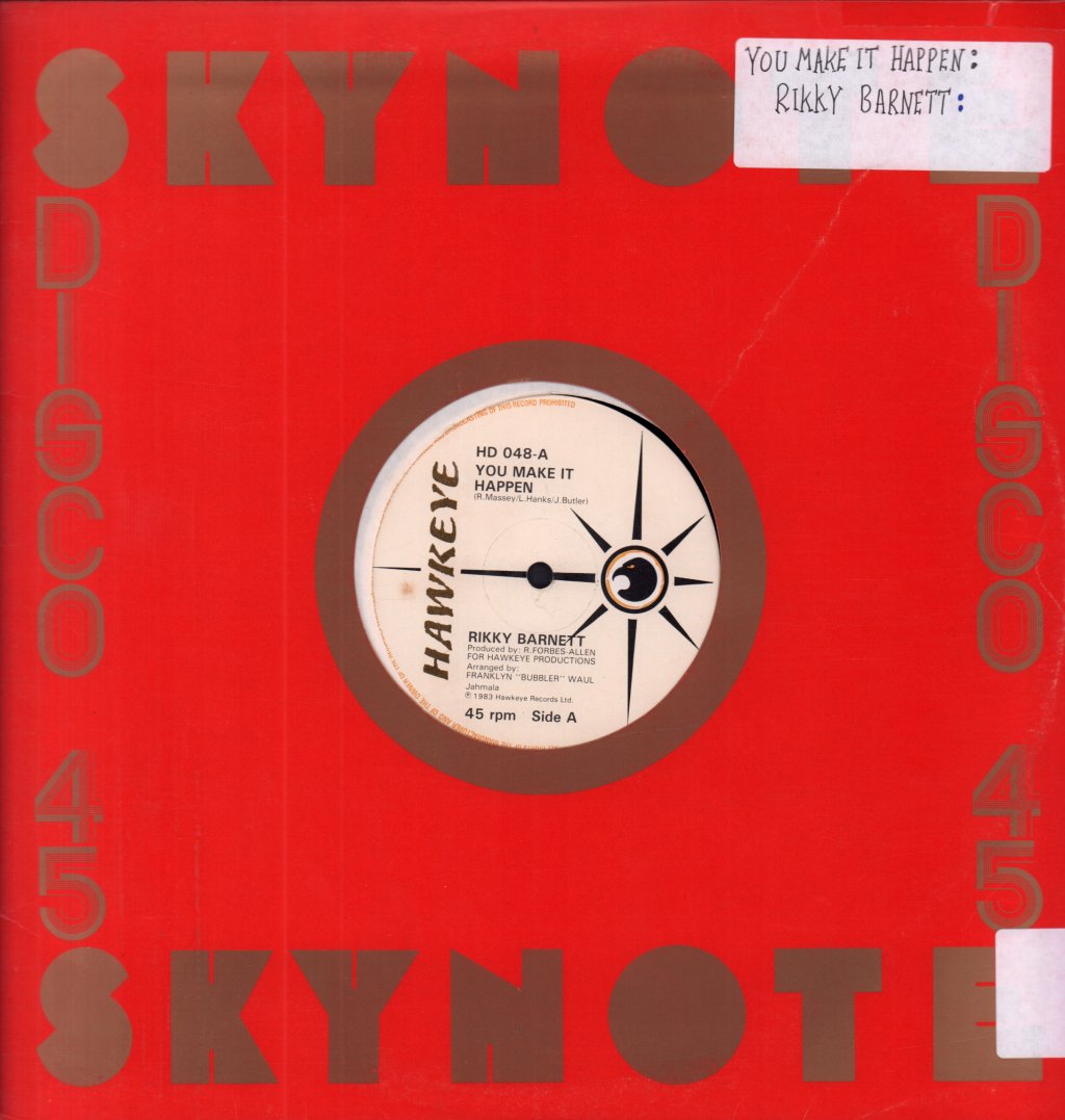 rikky barnett - You Make It Happen - 12 Inch