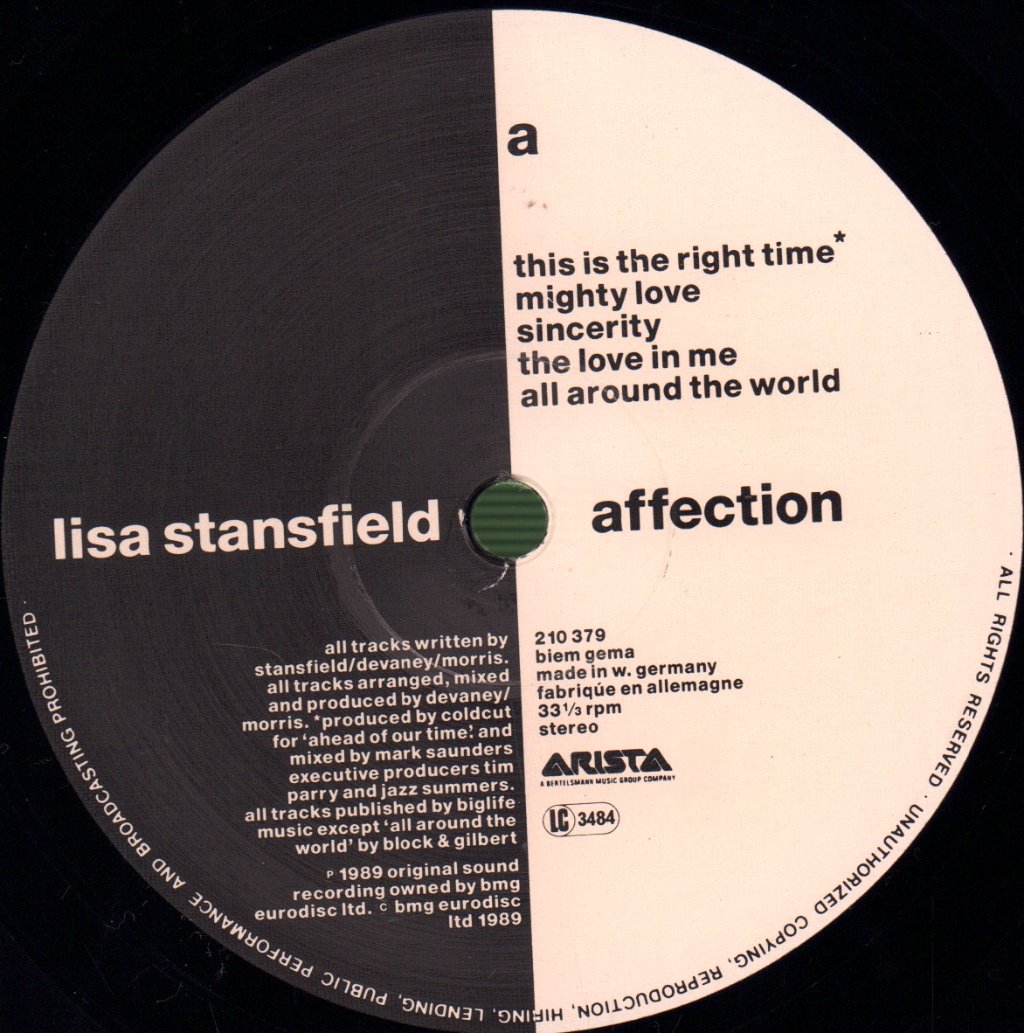 Lisa Stansfield - Affection - Lp