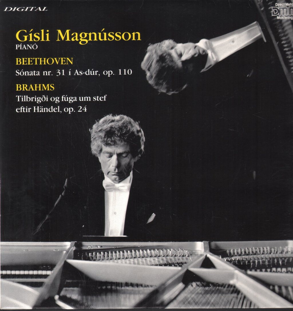 Gisli Magnusson - Beethoven sónata Nr. 31 í As-dúr, op. 110 Brahms Tilbrigði og fúga um stef eftir Handel, op. 24 - Lp
